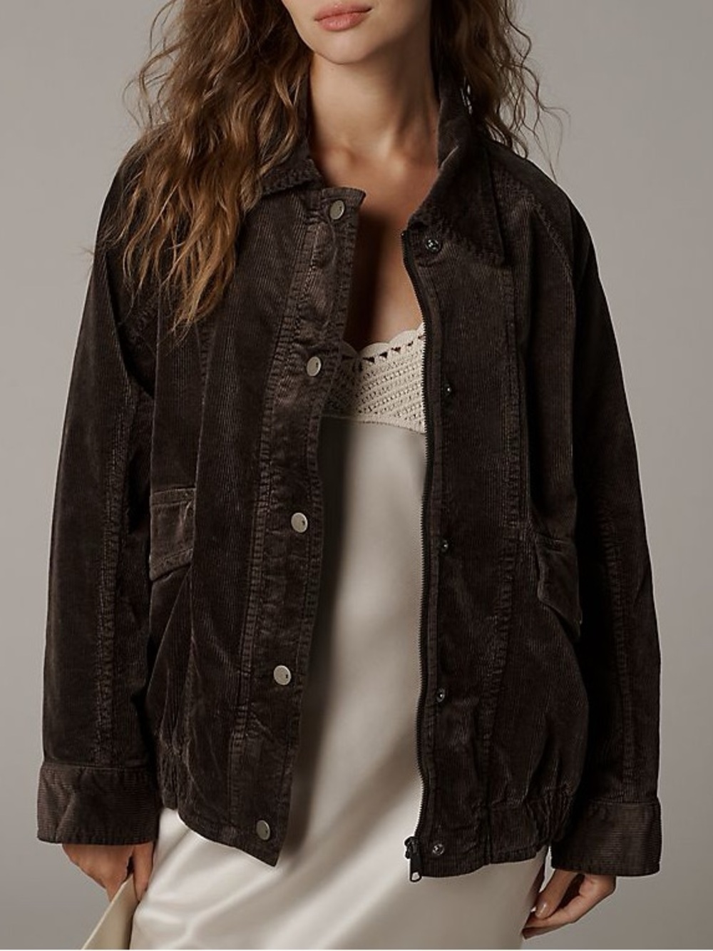 NWT Anthropologie Pilcro Corduroy Bomber Jacket Sz Small